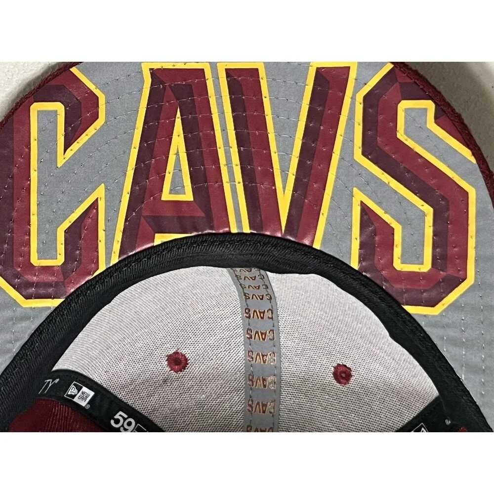Lebron James Cleveland Cavaliers Cap New Era NBA On Court Hat Men's 7 3/8